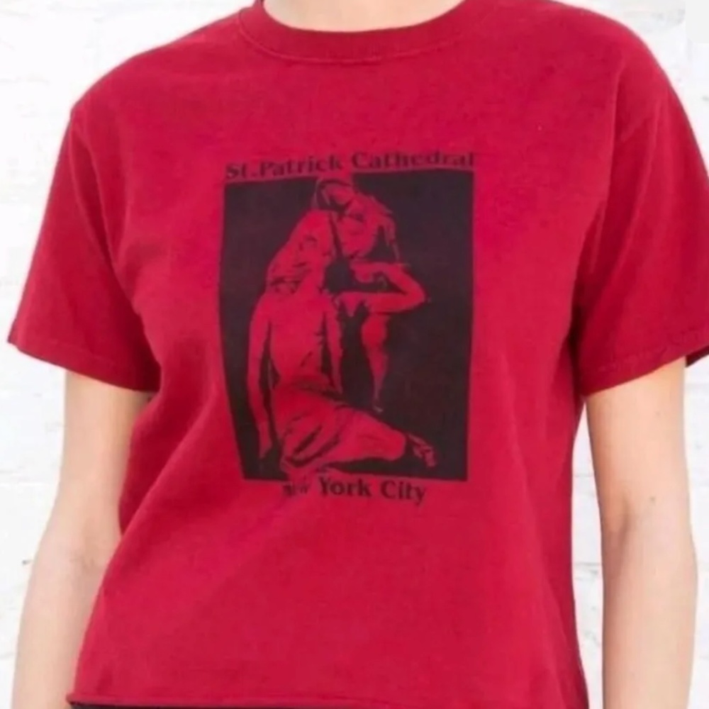 John Galt Brandy Melville St Patricks Cathedral NYC tshirt